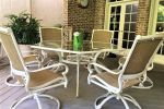 patio white table set